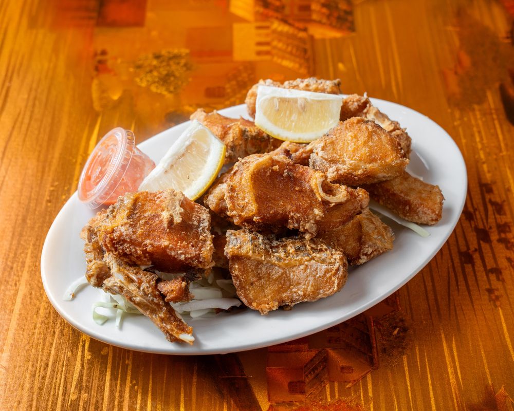 Whole fried snapper